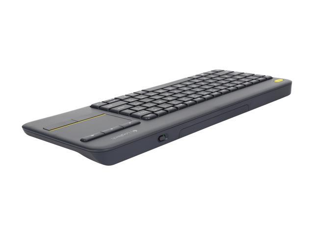 Logitech - K400 Plus TKL Wireless Membrane Keyboard for PC/TV/Laptop/Tablet with Built-in Touchpad - Black - image 3