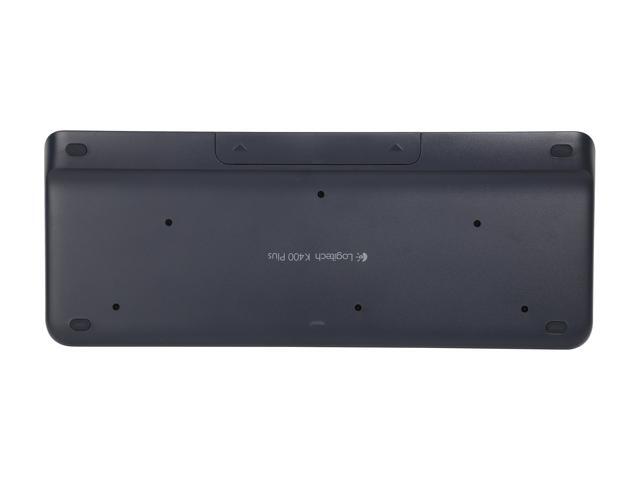 Logitech - K400 Plus TKL Wireless Membrane Keyboard for PC/TV/Laptop/Tablet with Built-in Touchpad - Black - image 4