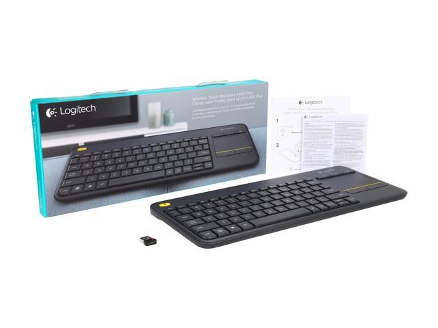 Logitech - K400 Plus TKL Wireless Membrane Keyboard for PC/TV/Laptop/Tablet with Built-in Touchpad - Black - image 5