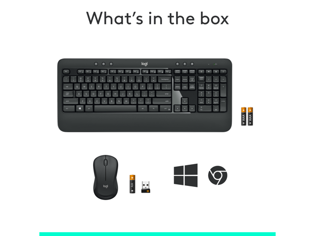 Logitech MK540 Advanced Wireless Mouse and Keyboard Bundle - image 10