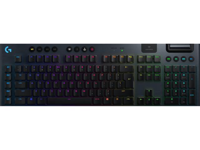 Logitech G915 LIGHTSPEED RGB Mechanical Gaming Keyboard, Low Profile Clicky Key Switch, LIGHTSYNC RGB, Advanced LIGHTSPEED Wireless and Bluetooth.