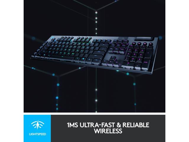 Logitech - G915 LIGHTSPEED Full-size Wireless Mechanical GL Tactile Switch Gaming Keyboard with RGB Backlighting - Black - image 4