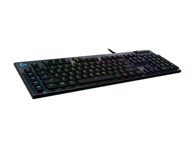 Logitech - G815 LIGHTSYNC Full-size Wired Mechanical GL Tactile Switch Gaming Keyboard with RGB Backlighting - Carbon - image 3