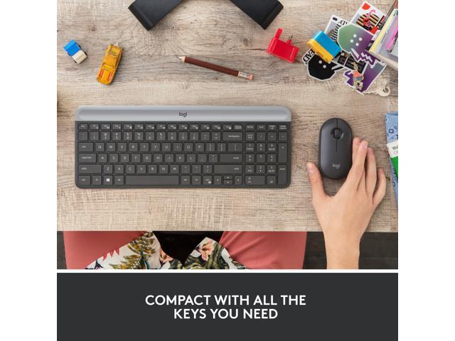 Logitech MK470 Slim Wireless Keyboard and Mouse Combo (Black) - image 2