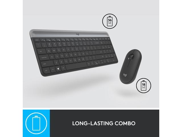 Logitech MK470 Slim Wireless Keyboard and Mouse Combo (Black) - image 5