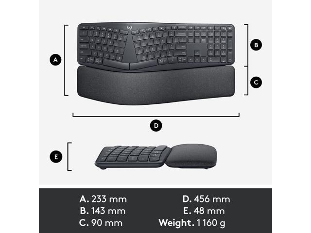 Logitech ERGO K860 Wireless Split Ergonomic Keyboard - image 12