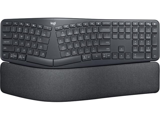 Logitech ERGO K860 Wireless Ergonomic Keyboard - Split Keyboard, Wrist Rest, Natural Typing, Stain-Resistant Fabric, Bluetooth and USB.