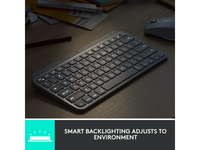 Logitech MX Keys Mini Wireless Keyboard (Pale Gray) - image 5