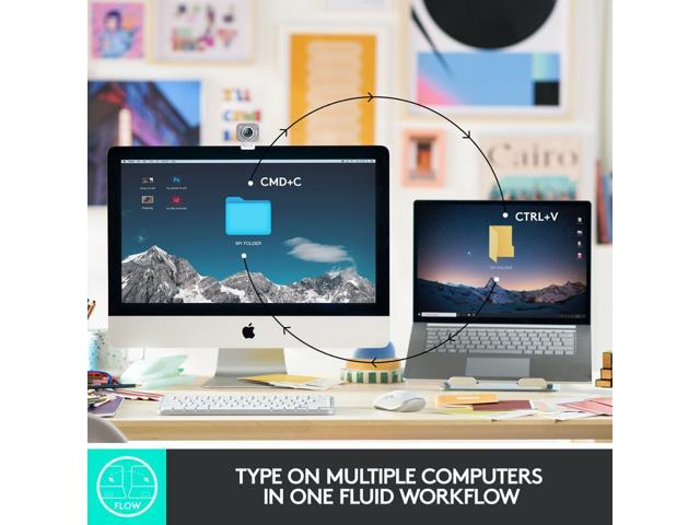 Logitech - MX Keys Mini For Business Compact Wireless Scissor Keyboard with Logi Bolt Technology - Graphite - image 7