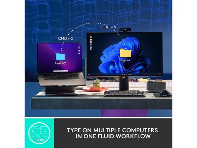 Logitech - MX Mechanical Full size Wireless Mechanical Tactile Switch Keyboard for Windows/macOS with Backlit Keys - Graphite - image 7