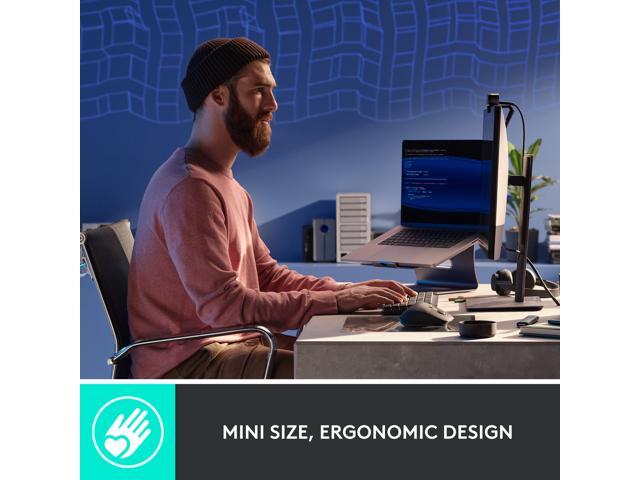 Logitech MX Mechanical Mini Wireless Illuminated Keyboard, Tactile Quiet Switches, Backlit, Bluetooth, USB-C, macOS, Windows, Linux, iOS, Android,...