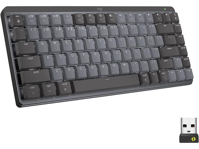 Logitech MX Mechanical Mini Wireless Illuminated Keyboard, Tactile Quiet Switches, Backlit, Bluetooth, USB-C, macOS, Windows, Linux, iOS, Android.