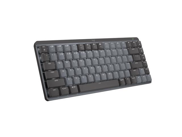 Logitech MX Mechanical Mini Wireless Illuminated Keyboard, Clicky Switches, Backlit, Bluetooth, USB-C, macOS, Windows, Linux, iOS, Android, Graphite