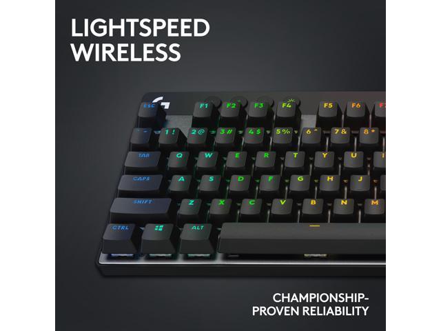 Logitech - PRO X TKL LIGHTSPEED Wireless Mechanical Tactile Switch Gaming Keyboard with LIGHTSYNC RGB for PC - Black - image 4