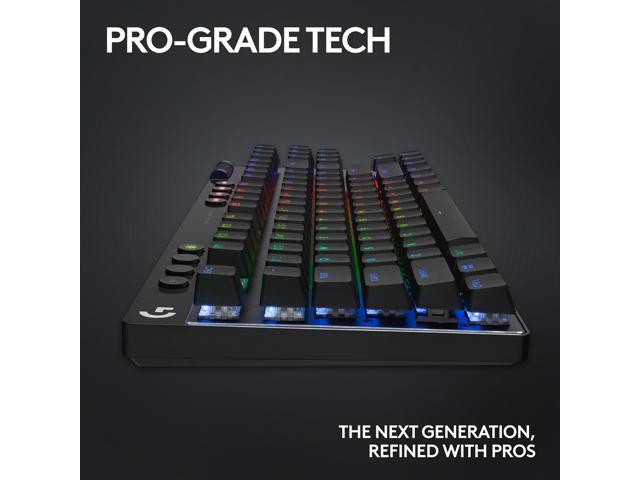Logitech - PRO X TKL LIGHTSPEED Wireless Mechanical Tactile Switch Gaming Keyboard with LIGHTSYNC RGB for PC - Black - image 9
