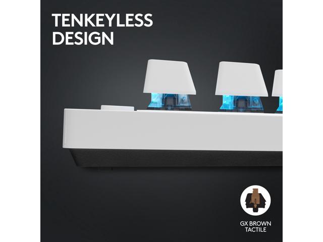 Logitech - PRO X TKL LIGHTSPEED Wireless Mechanical Tactile Switch Gaming Keyboard with LIGHTSYNC RGB for PC - White - image 5