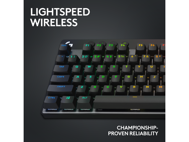 Logitech - PRO X TKL LIGHTSPEED Wireless Mechanical Linear Switch Gaming Keyboard with LIGHTSYNC RGB for PC - Black - image 4