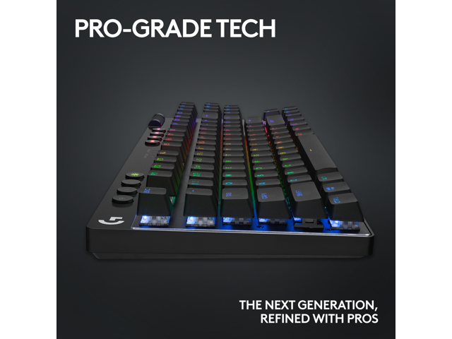 Logitech - PRO X TKL LIGHTSPEED Wireless Mechanical Linear Switch Gaming Keyboard with LIGHTSYNC RGB for PC - Black - image 9