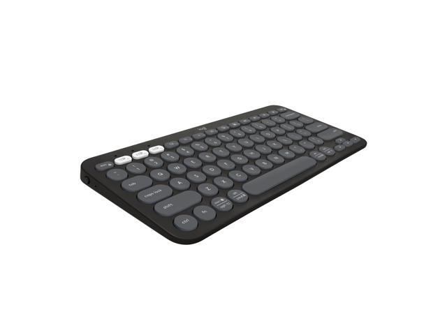 Logitech Pebble Keys 2 K380s, Multi-Device Bluetooth Wireless Keyboard with Customizable Shortcuts, Slim and Portable, Easy-Switch for Windows,.