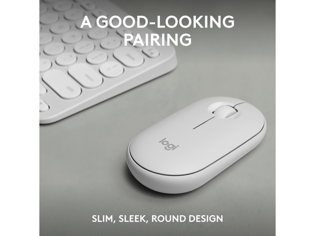 Logitech Pebble 2 Combo Wireless Quiet Keyboard and Mouse, Customisable, Logi Bolt, Bluetooth, Easy-Switch for Windows, macOS, iPadOS, Chrome -...