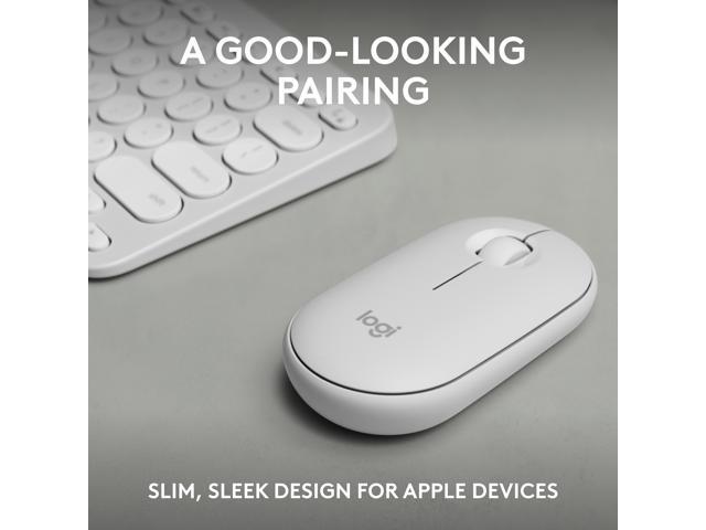 Logitech Pebble 2 Combo for Mac, Wireless Keyboard and Mouse, Slim, Quiet and Portable, Customizable, Bluetooth Mouse and Keyboard, Easy-Switch,...