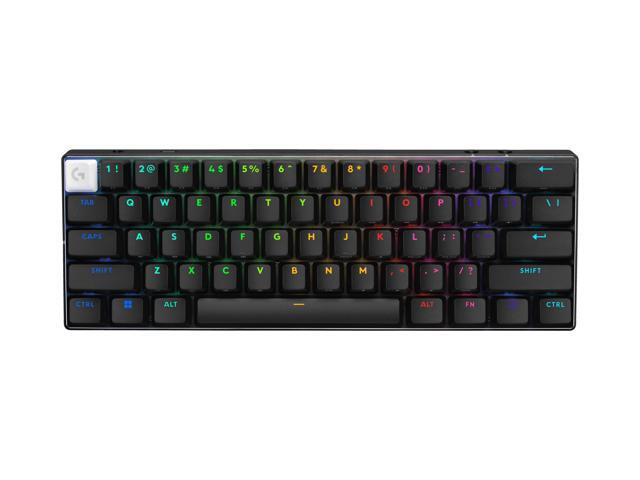 Logitech - PRO X 60 LIGHTSPEED TKL 60% Wireless Mechanical GX Optical Tactile Switch Gaming Keyboard with LIGHTSYNC RGB for PC - Black - image 3