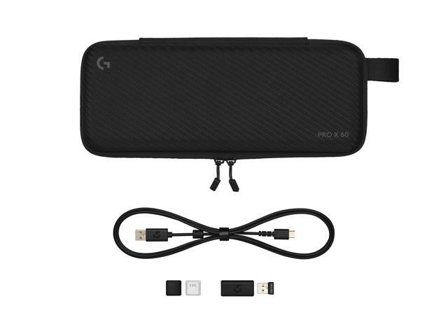 Logitech - PRO X 60 LIGHTSPEED TKL 60% Wireless Mechanical GX Optical Tactile Switch Gaming Keyboard with LIGHTSYNC RGB for PC - Black - image 7