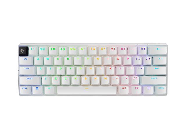 Logitech - PRO X 60 LIGHTSPEED TKL 60% Wireless Mechanical GX Optical Tactile Switch Gaming Keyboard with LIGHTSYNC RGB for PC - White - image 3