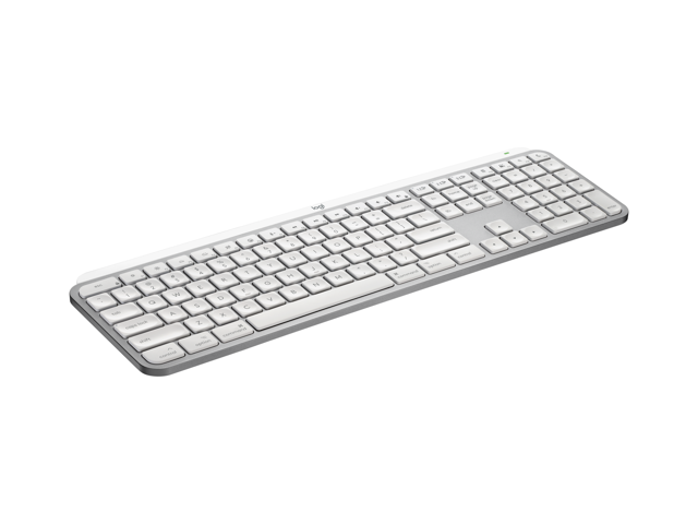 Logitech - MX Keys S for Mac Advanced Full-size Wireless Scissor Keyboard with Backlit keys for MacBook, iMac, iPad - Pale Gray - image 6
