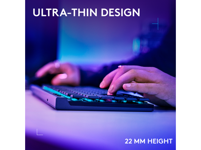 Logitech - G515 LIGHTSPEED TKL Wireless Mechanical Tactile (Brown) Switch Gaming Keyboard with LIGHTSYNC RGB - Black - image 5