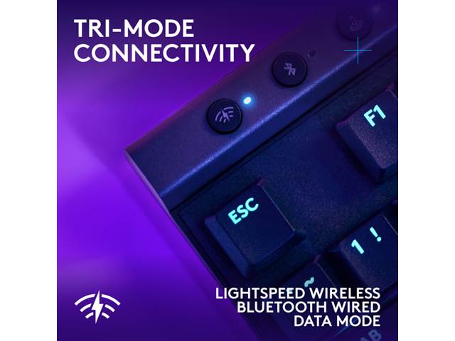 Logitech - G515 LIGHTSPEED TKL Wireless Mechanical Tactile (Brown) Switch Gaming Keyboard with LIGHTSYNC RGB - Black - image 6