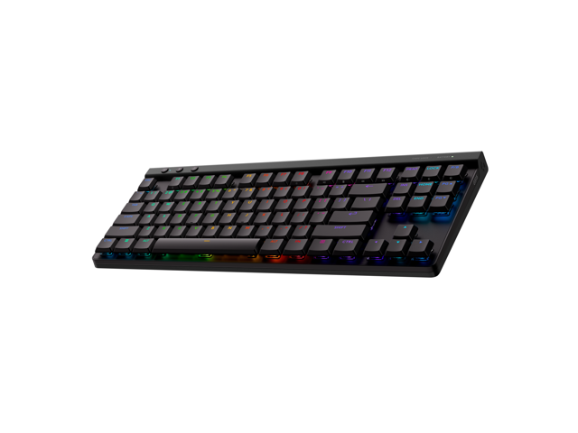 Logitech - G515 LIGHTSPEED TKL Wireless Mechanical Linear (Red) Switch Gaming Keyboard with LIGHTSYNC RGB - Black - image 7