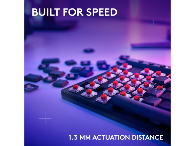 Logitech - G515 LIGHTSPEED TKL Wireless Mechanical Linear (Red) Switch Gaming Keyboard with LIGHTSYNC RGB - Black - image 12