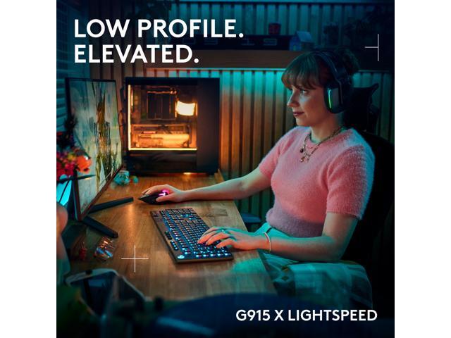 Logitech - G915 X LIGHTSPEED Full-size Wireless Mechanical GL Brown Tactile Switch Gaming Keyboard for PC/Mac with RGB Backlighting - Black - image 3