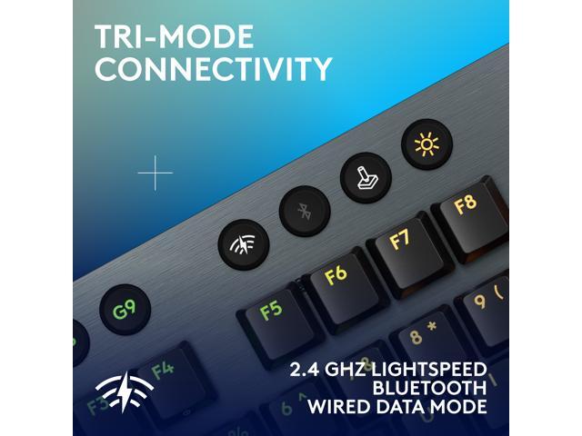 Logitech - G915 X LIGHTSPEED Full-size Wireless Mechanical GL Brown Tactile Switch Gaming Keyboard for PC/Mac with RGB Backlighting - Black - image 6