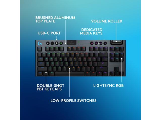 Logitech - G915 X LIGHTSPEED TKL Wireless Mechanical GL Brown Tactile Switch Gaming Keyboard for PC/Mac with RGB Backlighting - Black - image 12