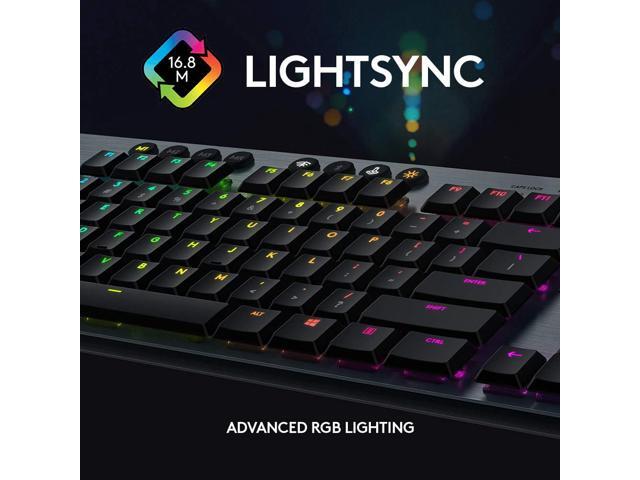 Logitech - G915 X LIGHTSPEED TKL Wireless Mechanical GL Brown Tactile Switch Gaming Keyboard for PC/Mac with RGB Backlighting - Black - image 9