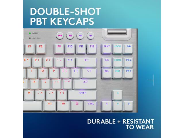 Logitech - G915 X LIGHTSPEED TKL Wireless Mechanical GL Brown Tactile Switch Gaming Keyboard for PC/Mac with RGB Backlighting - White - image 8