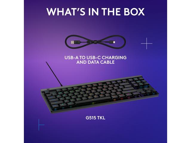 Logitech - G515 TKL Wired Mechanical Tactile (Brown) Switch Gaming Keyboard with LIGHTSYNC RGB - Black - image 9