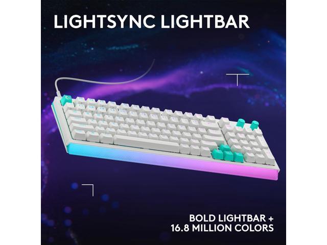 Logitech - G512 X 75 Full-size DUAL SWAP Hot-Swappable TMR Analog / Mechanical Gaming Keyboard for PC, Mac with LIGHTSYNC RGB - White - image 6