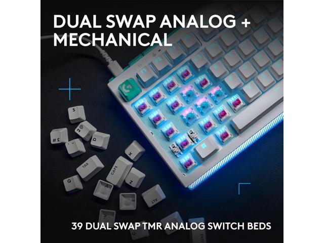 Logitech - G512 X 75 Tenkeyless DUAL SWAP Hot-Swappable TMR Analog / Mechanical Gaming Keyboard for PC, Mac with LIGHTSYNC RGB - White - image 12