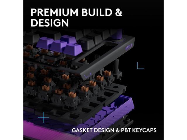 Logitech - G512 X 75 Tenkeyless DUAL SWAP Hot-Swappable TMR Analog / Mechanical Gaming Keyboard for PC, Mac with LIGHTSYNC RGB - Black - image 4