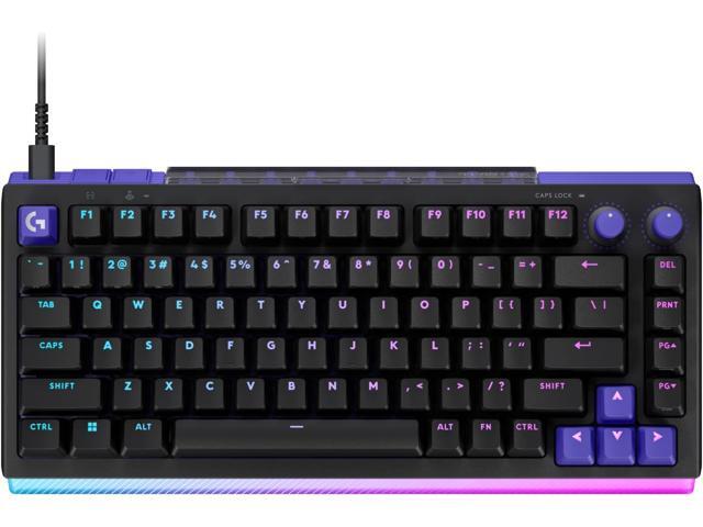 Logitech - G512 X 75 Tenkeyless DUAL SWAP Hot-Swappable TMR Analog / Mechanical Gaming Keyboard for PC, Mac with LIGHTSYNC RGB - Black - image 2
