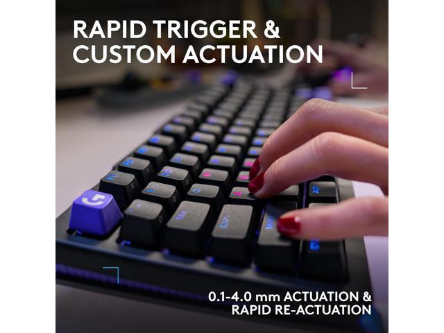 Logitech - G512 X 75 Tenkeyless DUAL SWAP Hot-Swappable TMR Analog / Mechanical Gaming Keyboard for PC, Mac with LIGHTSYNC RGB - Black - image 9