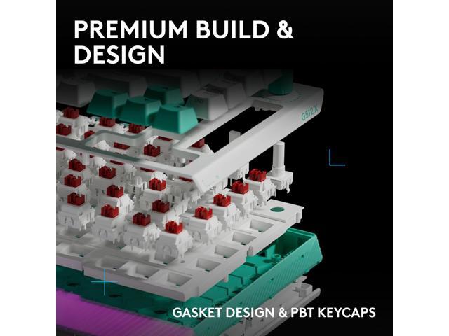 Logitech - G512 X 75 Tenkeyless DUAL SWAP Hot-Swappable TMR Analog / Mechanical Gaming Keyboard for PC, Mac with LIGHTSYNC RGB - White - image 4