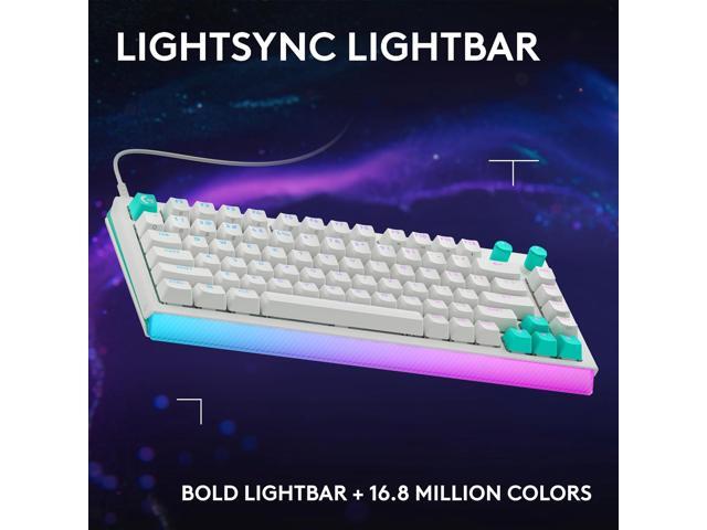 Logitech - G512 X 75 Tenkeyless DUAL SWAP Hot-Swappable TMR Analog / Mechanical Gaming Keyboard for PC, Mac with LIGHTSYNC RGB - White - image 6