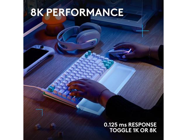 Logitech - G512 X 75 Tenkeyless DUAL SWAP Hot-Swappable TMR Analog / Mechanical Gaming Keyboard for PC, Mac with LIGHTSYNC RGB - White - image 8