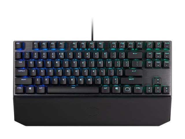 Cooler Master MK730 Tenkeyless Gaming Mechanical Keyboard with Cherry MX Brown, RGB Per-Key lighting and Removable Wrist Rest