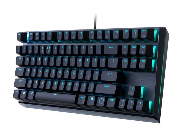 Cooler Master MK730 Tenkeyless Gaming Mechanical Keyboard with Cherry MX Brown, RGB Per-Key lighting and Removable Wrist Rest