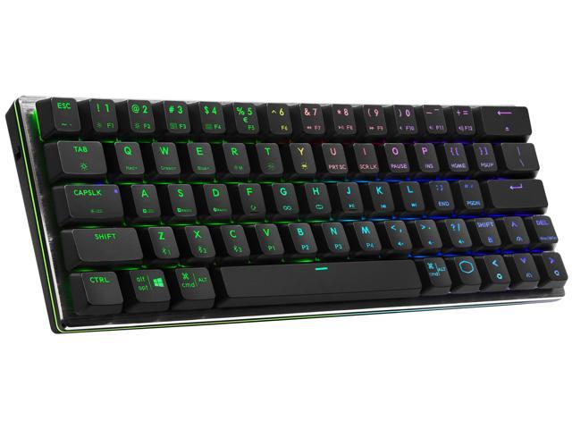 Cooler Master SK622 Wireless 60% Mechanical Keyboard with Low Profile Red Switches, New and Improved Keycaps, and Brushed Aluminum Design